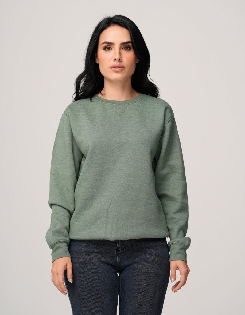 Pullover Sweatshirt - Shades of Green