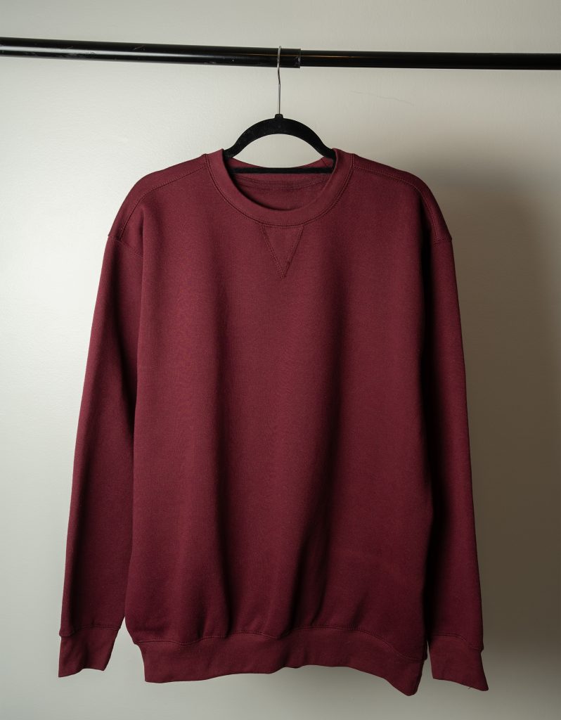 Pullover Sweatshirt - Shades of Red